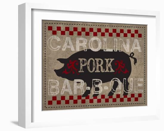 Carolina Pork BBQ-Melody Hogan-Framed Art Print