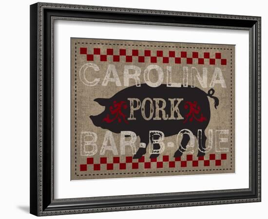 Carolina Pork BBQ-Melody Hogan-Framed Art Print