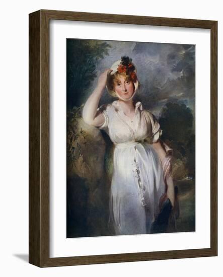 Caroline Amelia Elizabeth of Brunswick, C1788-1810-Thomas Lawrence-Framed Giclee Print