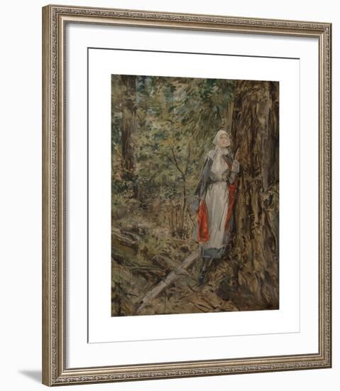 Caroline in the Woods-Howard Chandler Christy-Framed Premium Giclee Print