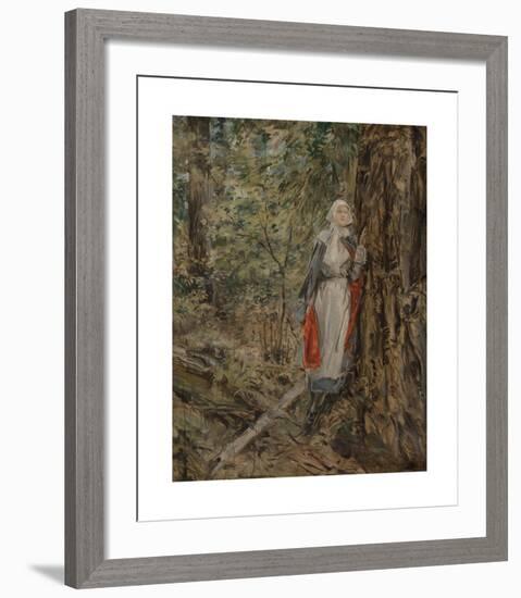 Caroline in the Woods-Howard Chandler Christy-Framed Premium Giclee Print