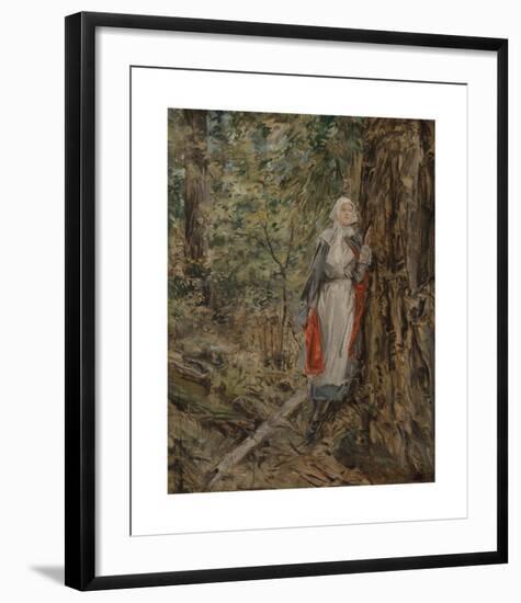 Caroline in the Woods-Howard Chandler Christy-Framed Premium Giclee Print