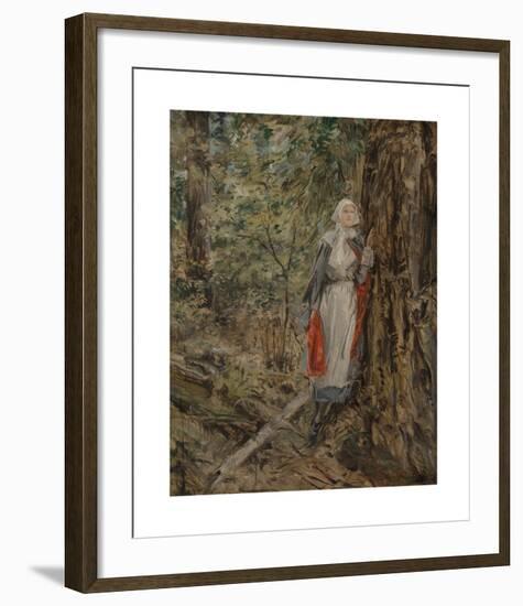 Caroline in the Woods-Howard Chandler Christy-Framed Premium Giclee Print