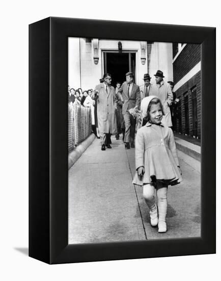 Caroline Kennedy on Her Third Birthday-null-Framed Stretched Canvas