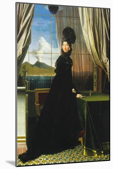 Caroline Murat, Queen of Naples, 1814-Jean-Auguste-Dominique Ingres-Mounted Giclee Print