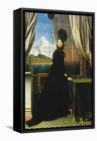Caroline Murat, Queen of Naples, 1814-Jean-Auguste-Dominique Ingres-Framed Premier Image Canvas