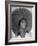 Caroline Native Boy Wearing Huge Straw Hat Made of Pandanus Fiber-Eliot Elisofon-Framed Photographic Print