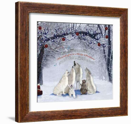 Caroling Wolves-Nancy Tillman-Framed Art Print