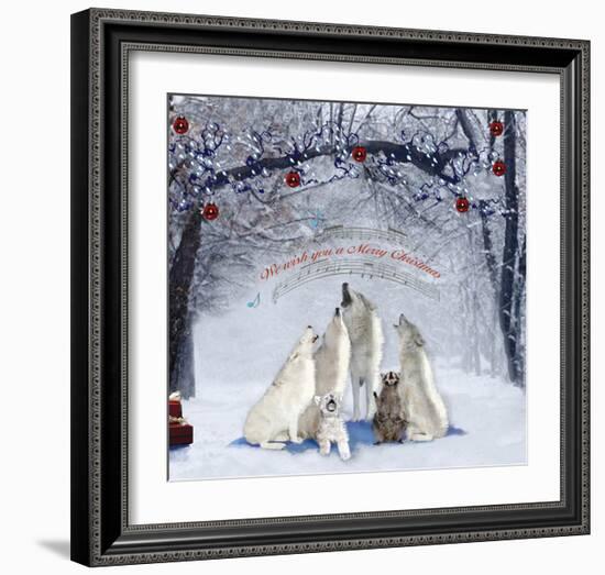 Caroling Wolves-Nancy Tillman-Framed Art Print