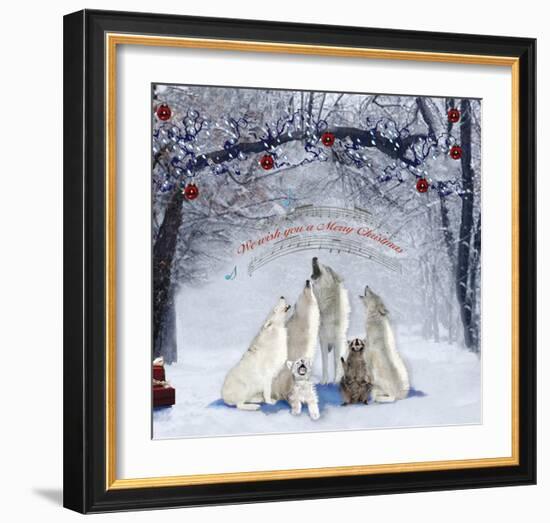 Caroling Wolves-Nancy Tillman-Framed Art Print