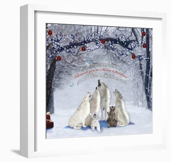 Caroling Wolves-Nancy Tillman-Framed Art Print