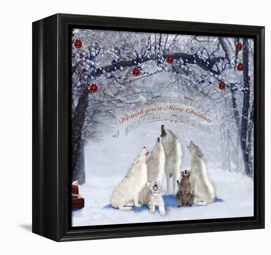 Caroling Wolves-Nancy Tillman-Framed Stretched Canvas