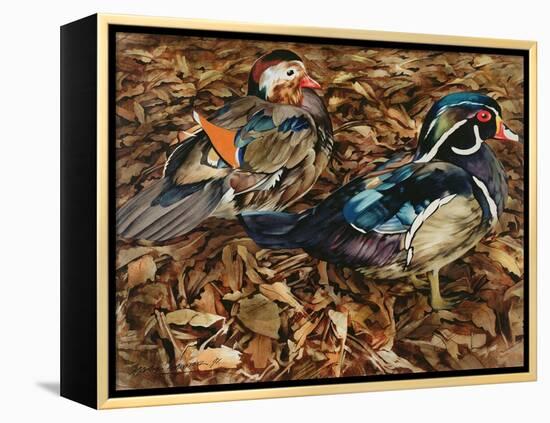 Carolonia Ducks, 1991-Sandra Lawrence-Framed Premier Image Canvas