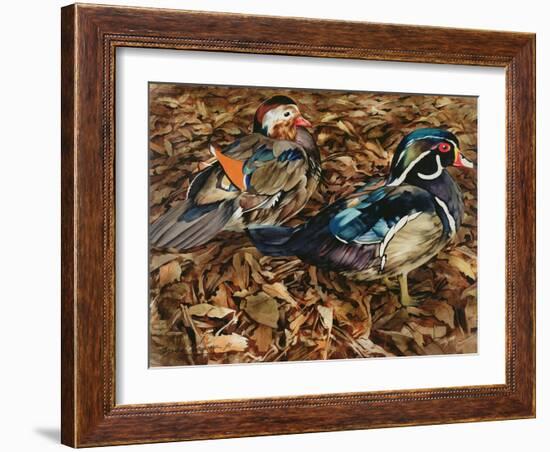 Carolonia Ducks, 1991-Sandra Lawrence-Framed Giclee Print