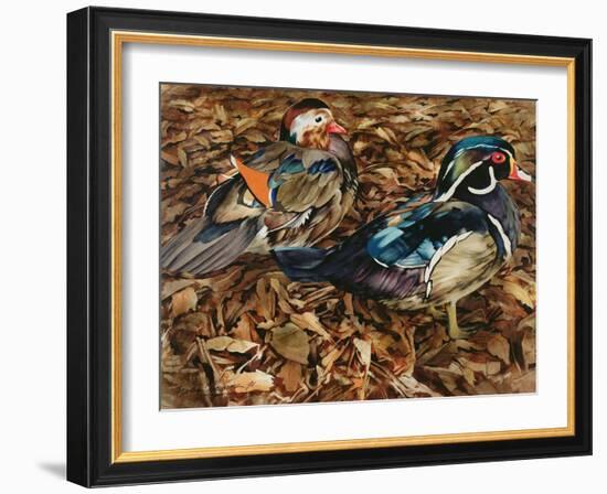 Carolonia Ducks, 1991-Sandra Lawrence-Framed Giclee Print