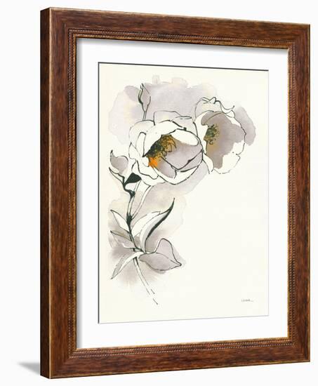 Carols Roses II Taupe-Shirley Novak-Framed Art Print