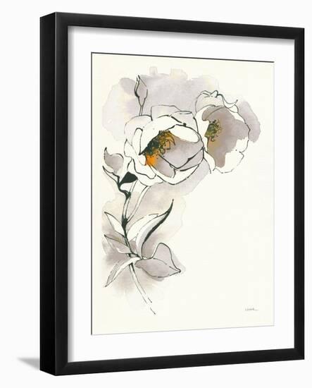 Carols Roses II Taupe-Shirley Novak-Framed Art Print