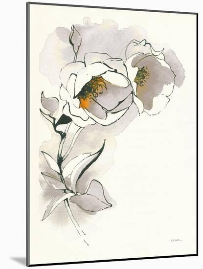 Carols Roses II Taupe-Shirley Novak-Mounted Art Print