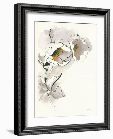 Carols Roses II Taupe-Shirley Novak-Framed Art Print