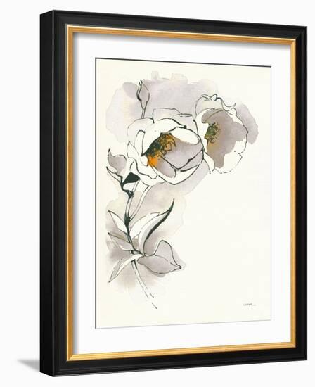 Carols Roses II Taupe-Shirley Novak-Framed Art Print