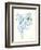 Carols Roses III Blue-Shirley Novak-Framed Art Print