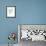Carols Roses III Blue-Shirley Novak-Framed Art Print displayed on a wall