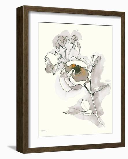 Carols Roses IV Tan-Shirley Novak-Framed Art Print