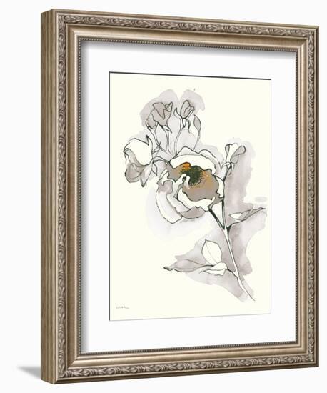 Carols Roses IV Tan-Shirley Novak-Framed Art Print