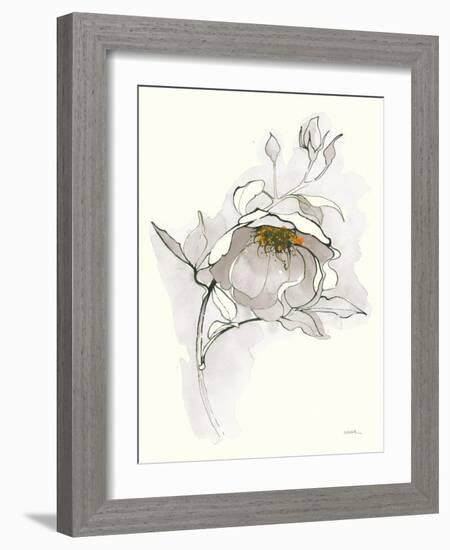 Carols Roses V Off White-Shirley Novak-Framed Art Print
