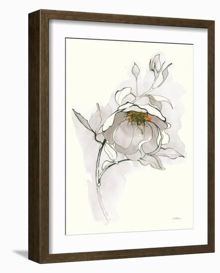 Carols Roses V Off White-Shirley Novak-Framed Art Print