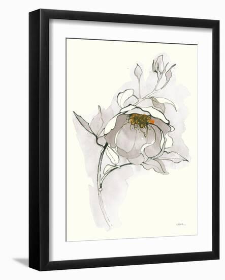 Carols Roses V Off White-Shirley Novak-Framed Art Print