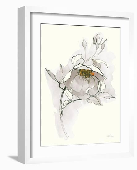 Carols Roses V Off White-Shirley Novak-Framed Art Print