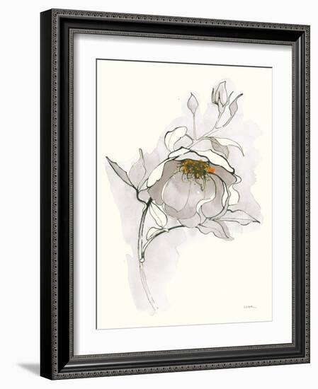 Carols Roses V Off White-Shirley Novak-Framed Art Print