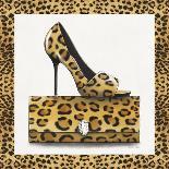 Leopard Shoe and Purse-Carolyn Fisk-Framed Art Print
