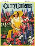 "Cutting Flowers from Her Garden," Country Gentleman Cover, August 1, 1933-Carolyn Haywood-Giclee Print