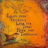Learn Live Hope II-Carolyn Kinnison-Framed Art Print