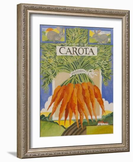 Carota, carrots-Jennifer Abbott-Framed Giclee Print