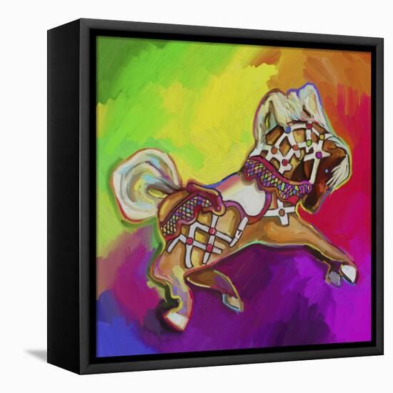 Carousal Pony-Howie Green-Framed Premier Image Canvas