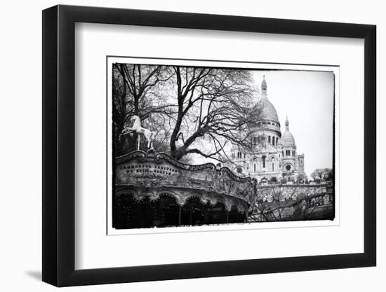 Carousel 18th century - Sacré-Cœur Basilica - Montmartre - Paris - France-Philippe Hugonnard-Framed Photographic Print