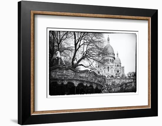 Carousel 18th century - Sacré-Cœur Basilica - Montmartre - Paris - France-Philippe Hugonnard-Framed Photographic Print