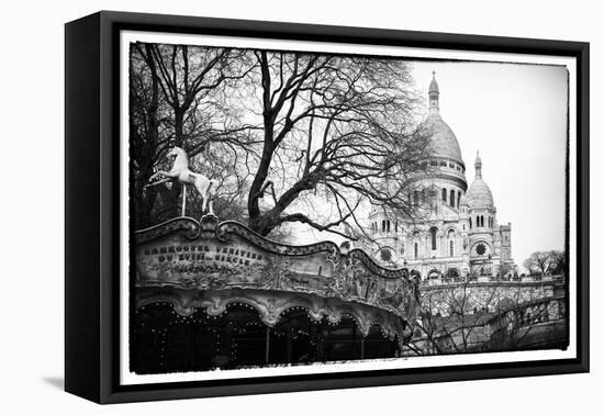 Carousel 18th century - Sacré-Cœur Basilica - Montmartre - Paris - France-Philippe Hugonnard-Framed Premier Image Canvas