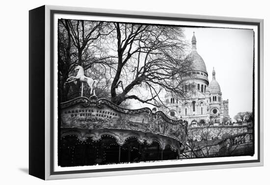 Carousel 18th century - Sacré-Cœur Basilica - Montmartre - Paris - France-Philippe Hugonnard-Framed Premier Image Canvas