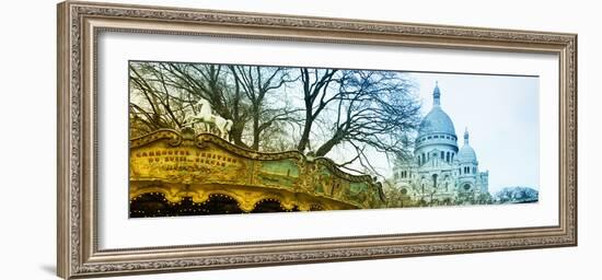 Carousel 18th century - Sacré-Cœur Basilica - Montmartre - Paris - France-Philippe Hugonnard-Framed Photographic Print