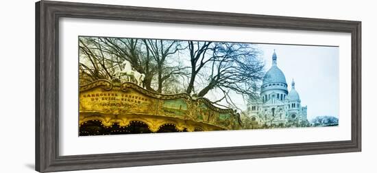 Carousel 18th century - Sacré-Cœur Basilica - Montmartre - Paris - France-Philippe Hugonnard-Framed Photographic Print