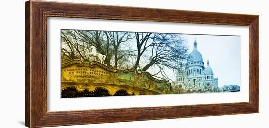 Carousel 18th century - Sacré-Cœur Basilica - Montmartre - Paris - France-Philippe Hugonnard-Framed Photographic Print