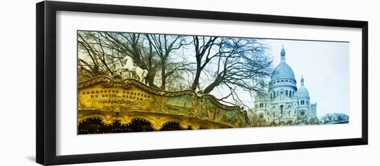 Carousel 18th century - Sacré-Cœur Basilica - Montmartre - Paris - France-Philippe Hugonnard-Framed Photographic Print