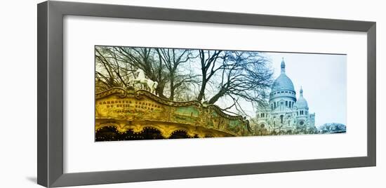 Carousel 18th century - Sacré-Cœur Basilica - Montmartre - Paris - France-Philippe Hugonnard-Framed Photographic Print