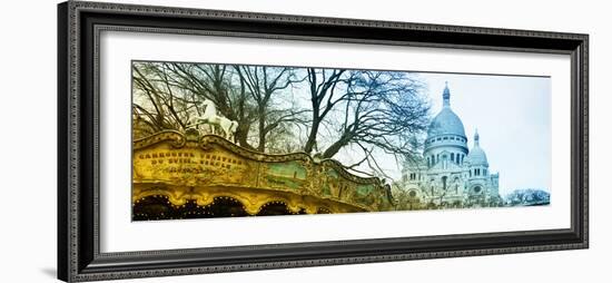 Carousel 18th century - Sacré-Cœur Basilica - Montmartre - Paris - France-Philippe Hugonnard-Framed Photographic Print