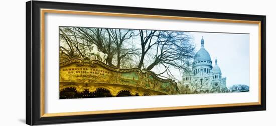 Carousel 18th century - Sacré-Cœur Basilica - Montmartre - Paris - France-Philippe Hugonnard-Framed Photographic Print