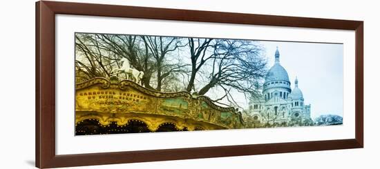 Carousel 18th century - Sacré-Cœur Basilica - Montmartre - Paris - France-Philippe Hugonnard-Framed Photographic Print